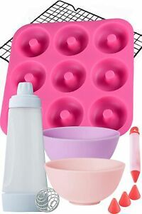Dippin&#039;Donutz Nonstick Silicone Donut Pan - Deluxe Baking and Decorating