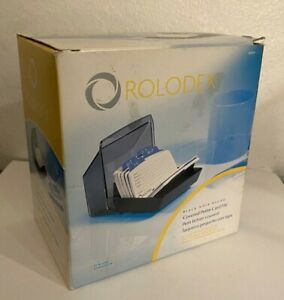 Rolodex Office Covered Card File Holder 2.25x4 Address Phone Number New Open Box