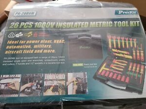 Eclipse PK-2809M 26 piece 1000V Insulated Metric Tool Kit  New