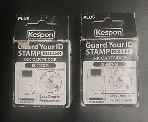 2 KESPON Guard Your ID Stamp PLUS Ink Cartridge Refill For IS-500CM IS-007CM New