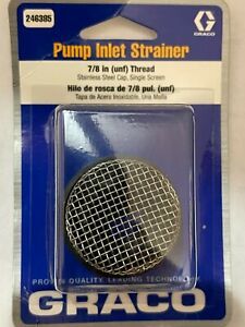 Graco Pump Inlet Strainer 246385 246-385 and 60 Mesh Pump Manifold Filter