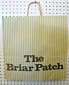 LOT 25 Vintage GREEN Paper Shopping Bag BRIAR PATCH 18 x 18 Wrapped Handle NEW