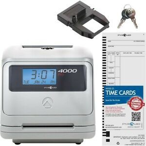 Pyramid Time Systems Model 4000 Auto Totaling Time Clock