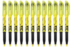 Pilot FriXion Light Erasable Highlighters, Chisel Tip, Yellow Ink, 12 Count
