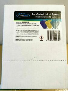 Anti Splash Urinal Screen Deodoriser Mat Toilet Air Freshener 10 Mixed Fragrance