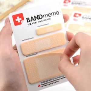 Kawaii Band Aid Type Notepad Self Adhesive Sticky Notes Nurse Memo Pads Students