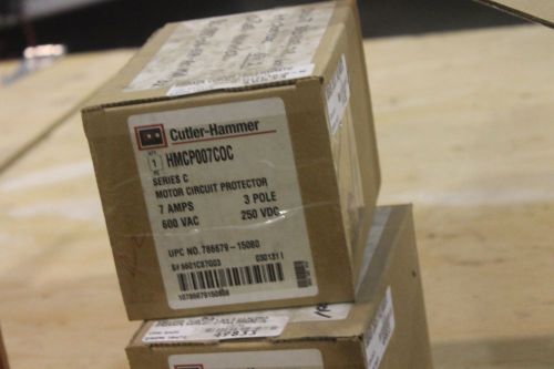 Cutler Hammer Eaton Corporation HMCP007C0C Series C Protector 3 Poles NEW 7 AMP