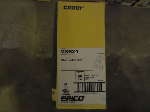 Caddy erico (50) msr24 strap hanger clips 1/8-1/4 twisted flange duct hvac hang for sale