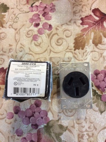 Pass &amp; Seymour 3890CC6 50A 50 Amps Flush Mount Dryer Outlet Receptacle 125 / 250