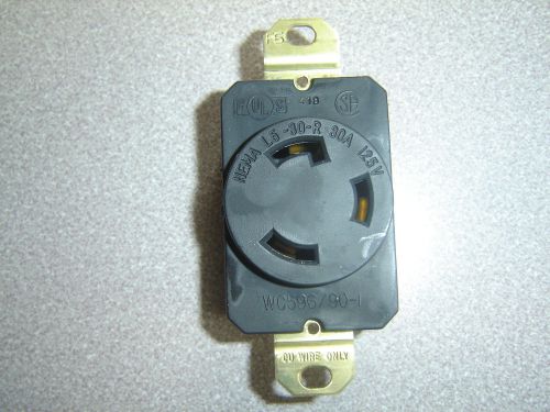 Pass &amp; seymour l530-r turnlok receptacle 30a 125v 2p 3w grounding nema l5-30r for sale