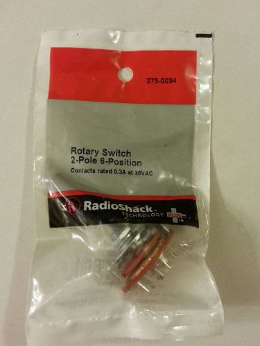 Radioshack 2-pole 6-position rotary switch #275-0034 for sale