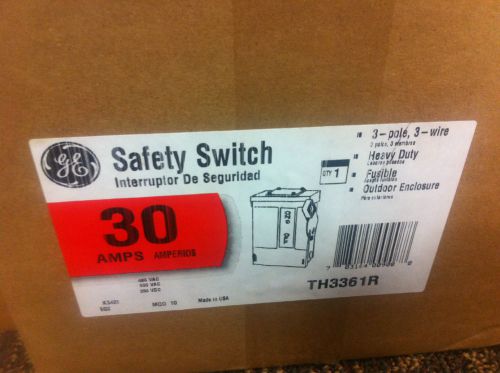 GE Heavy Duty 30 amp Safety Switch TH3361R