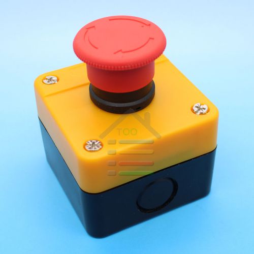 New Release Waterproof Red Sign Lift Emergency STOP Push Button Switch 600V 10A