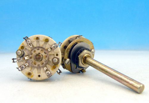 1x jean renaud france silver rotary switch 2 pole 4 positions 2p4t non-shorting for sale