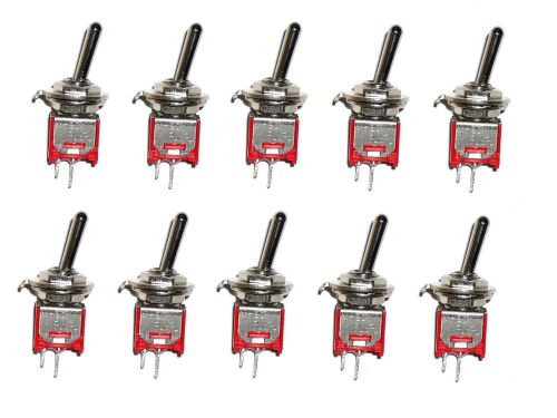 Lot of Ten SubMiniature SPST Toggle Switch ON/OFF Mini