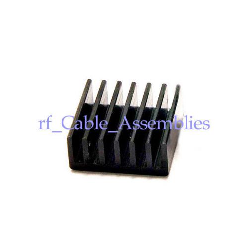 10pcs 14x14x6mm black high quality aluminum heat sink router chips cpu radiator for sale