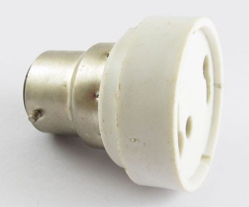 1pc B22 Male to GU24 Female Socket Base LED Halogen CFL Light Bulb Lamp Adapter