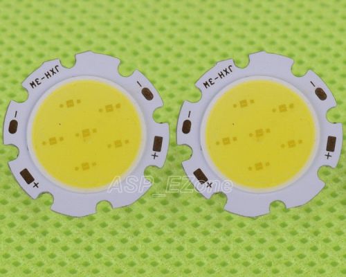 2pcs 3w pure white cob high power led roundness led light emitting diode for sale