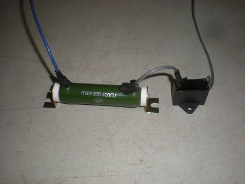 RC Circuit - DTO RWH30G - 400 Ohm Wirewound Resistor &amp; Shizuki 0.6 uF Capacitor