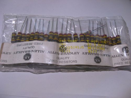 Pkg 25 Allen-Bradley Resistor 240 Ohm 2W 5% RCR42G241JS Carbon Composition