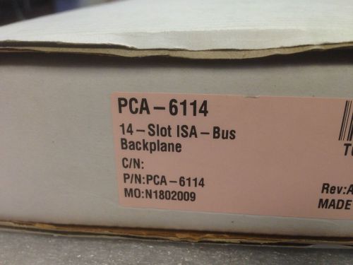 *new* advantech pca-6114 / 14-slot isa bus backplane board with cable &amp; screws for sale
