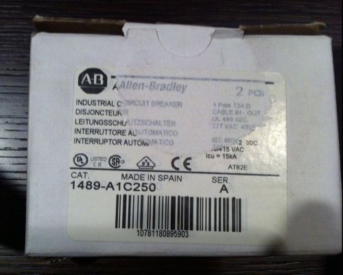 ALLEN BRADLEY 1489-A1C250 SER.A CIRCUIT BREAKER *NEW IN BOX*
