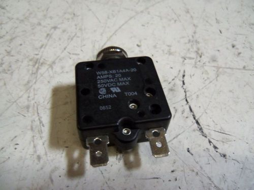 POTTER &amp; BRUMFIELD W58-XB1A4A-20 CIRCUIT BREAKER 20A *USED*