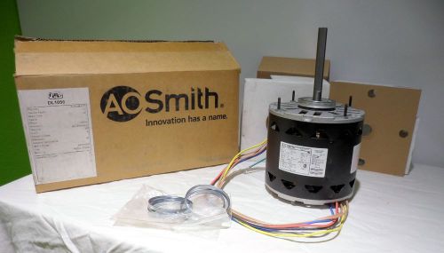 Ao smith dl1056 3 speed single phase open enclosure 1/2 hp motor rev rotation for sale