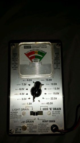 Vintage Mallory BT-20A Professional Battery Tester