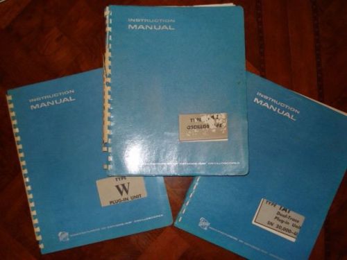 (3) Oscilloscope Information Manuals