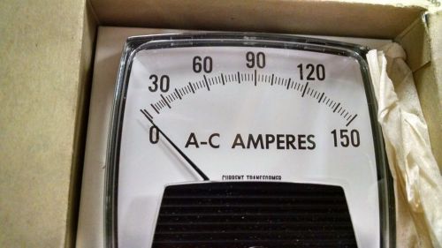 General Electric Panel Meter AC Amperes 0-150
