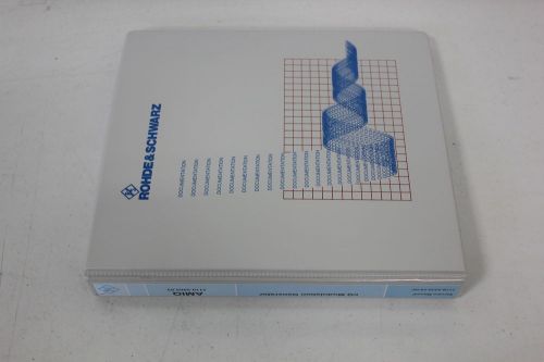 ROHDE &amp; SCHWARZ I/Q MODULATION GENERATOR SERVICE  MANUAL AMIQ (S1-1-70G)