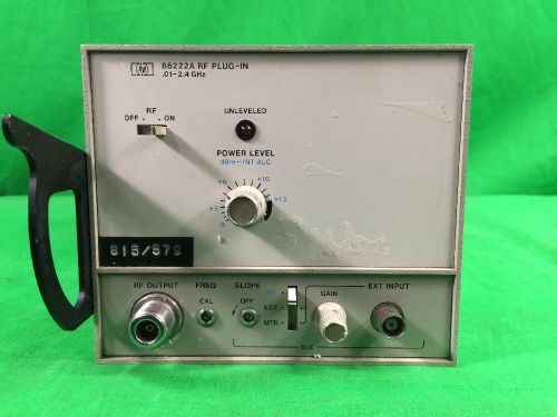 HP 86222A RF Plug-In .01-2.4 GHz