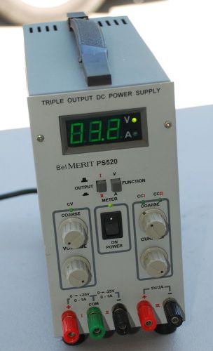 belmerit  ps520 triple output dc power supply