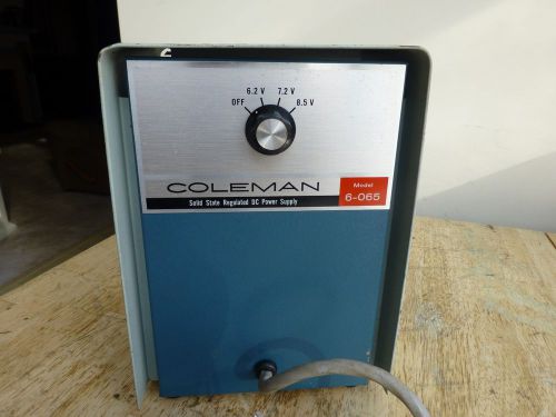 Coleman solid state regulated dc power supply model 6-056 for sale