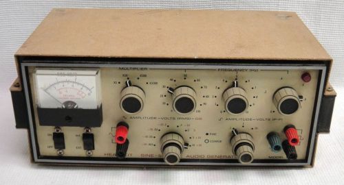 Vintage Heathkit Sine-Square Audio Generator IG-18 Heath 920 2520 Lab Equipment