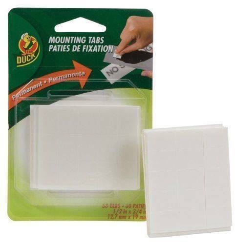 Duck Brand 297472 Double Sided Mounting Tabs 60-Count New Office Crafts Car etc