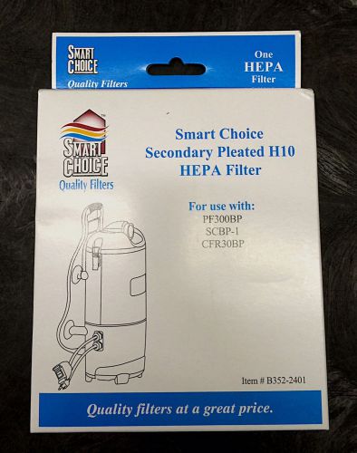 Smart choice hepa filter b352-2401 fits powr-flite back pack vacuums for sale