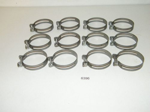 12 galvanized slit screw bolt clamps split slip slit band style 2 3/16 to 2 1/2 for sale