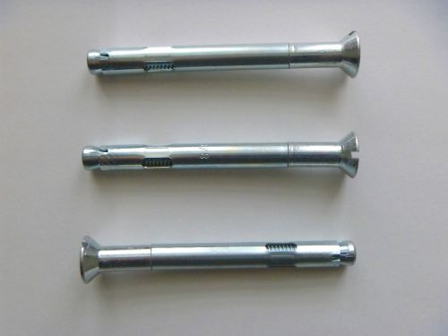Concrete sleeve anchor 3/8&#034; x 4&#034; slotted flat head (qty.100) for sale