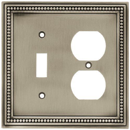 Brainerd 64766 Beaded Single Switch/Duplex Wall Plate / Switch Plate / Cover  Br