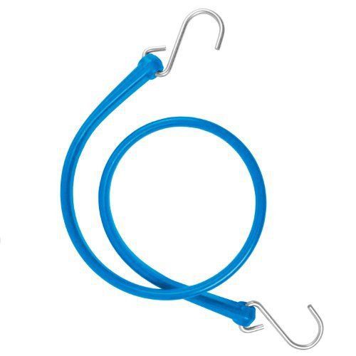 The Perfect Bungee 31-Inch Strap with Galvanized Steel S-Hooks  Blue