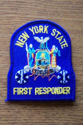New York State First Responder patch, 3.25&#034; high x 2.75&#034; wide, new