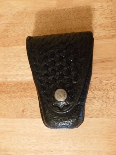 Safety Speed Handcuff Holster Pouch Case Black Basketweave