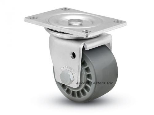 3slpus 3&#034; low profile swivel plate caster, urethane wheel, 700 lbs capacity for sale