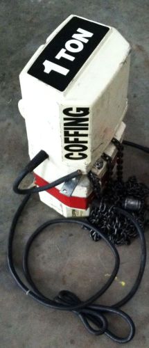 Coffing 1 ton electric chain hoist (110v 1 ph) for sale