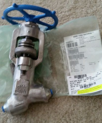 Velan globe valve inclined 1/2&#034; butt weld b03-9076z-13aa nuclear 2680# for sale