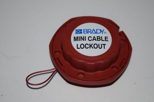 BRADY 50940 Mini Retractable 8 ft. Cable Lockout DANGER LOCKED OUT DO NOT REMOVE