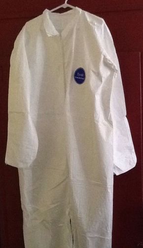 White Tyvek Protective Wear Coveralls Size XL Painters Suit
