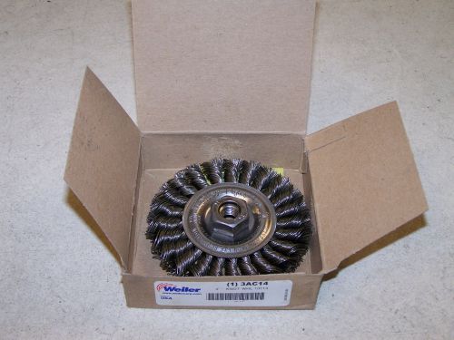 Weiler 3ac14 4&#034; knot wheel wire brush 13114 for sale